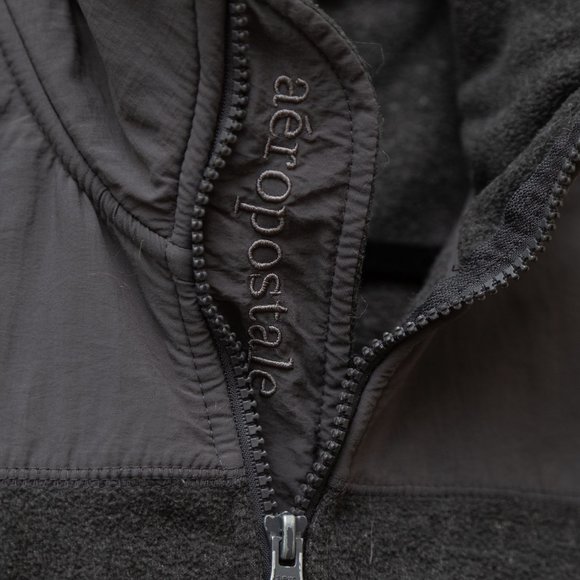 Aeropostale Gray Fleece Jacket - Picture 4 of 4